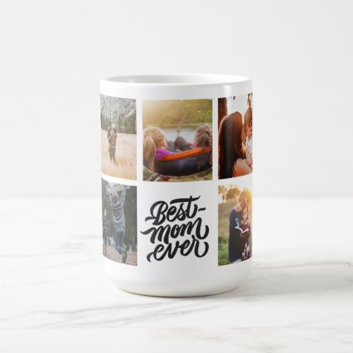 Best Mom Ever Personalized Photo Collage Magic Mug