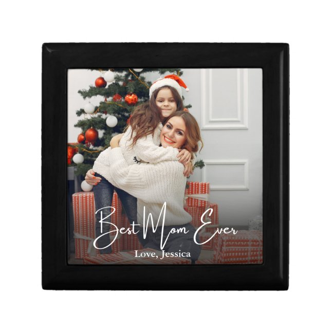 Best Mom Ever Personalized Photo Gift Box (Front)