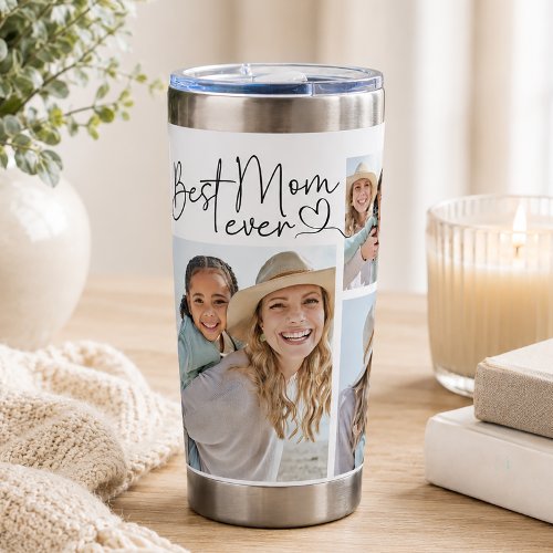 Best Mom Ever Personalized Photo Insulated Tumbler