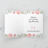 Best mom ever personalized photo Mothers Day Holiday Card (Inside)