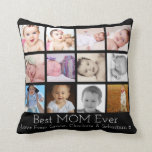 Best Mom Ever Personalized Photo Template Throw Pillow Best Mom Ever Personalized Photo Template Throw Pillow