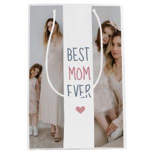 Best Mom Ever - Personalized Photo & Text Gift Bag