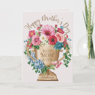 Best Mom Ever Personalized Thank You Card