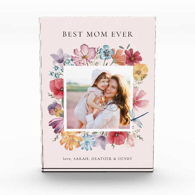 Best Mom Ever Photo Block (Front)