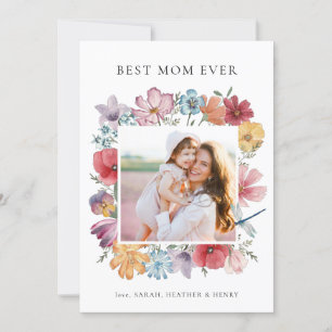 Best Mom Ever Photo Card