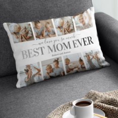 Best Mom Ever Photo Collage Accent Pillow at Zazzle