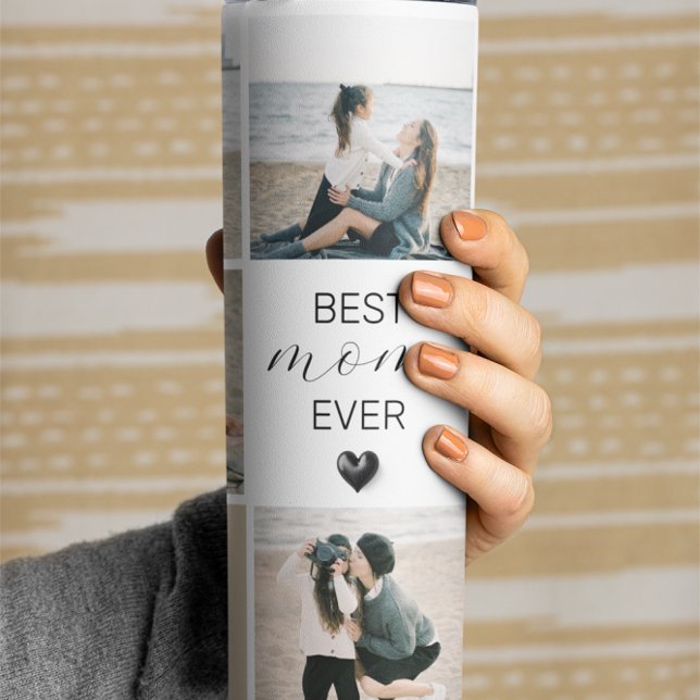 Best Mom Ever | Photo Collage | Custom Name Thermal Tumbler (Creator Uploaded)
