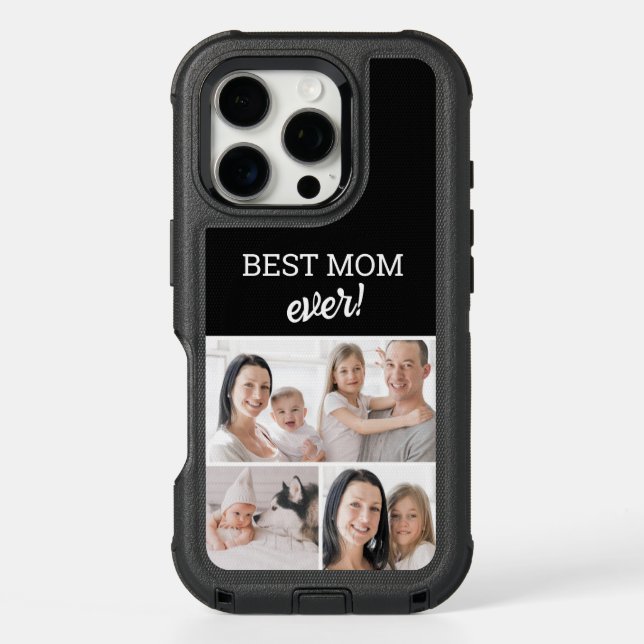Best Mom Ever Photo Collage Custom Otterbox iPhone Case (Back)