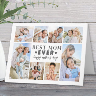 Best Mom Ever Photo Collage Mother's Day Card
