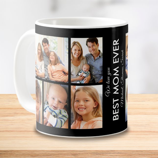 Best Mom Ever Photo Collage Mothers Day Coffee Mug (Best Mom Ever Photo Collage Mothers Day Coffee Mug)