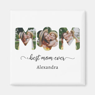 Best Mom Ever Photo Collage Mothers Gift Magnet