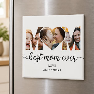Best Mom Ever Photo Collage Mothers Gift Magnet
