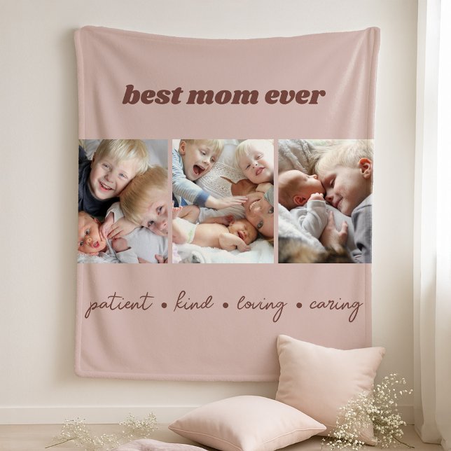 Best Mom Ever Photo  Fleece Blanket (Creator Uploaded)