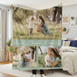 Best Mom Ever Photo Fleece Blanket<br><div class="desc">Celebrate the special bond you share with your mom with our one-of-a-kind photo blanket. This beautiful blanket features three of your most cherished photos and comes with a special “Best Mom Ever” script in the center. Perfect for Mother’s Day, her birthday, or any other day when you want to give...</div>