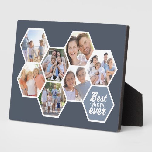 Best Mom Ever  Photo Hexagons Plaque