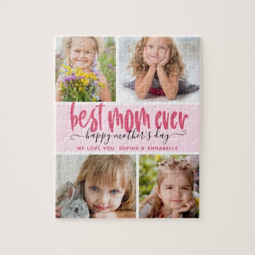 Best Mom Ever Photo Mothers Day Jigsaw Puzzle
