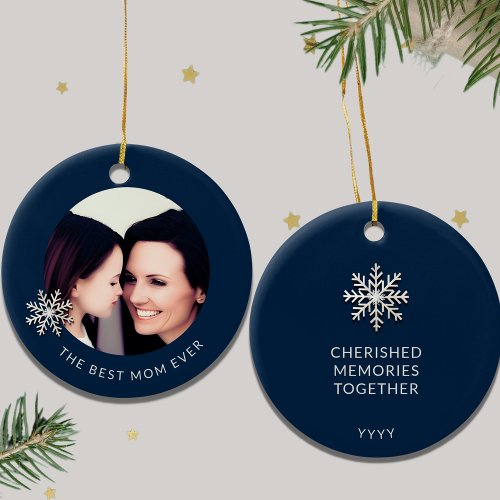 Best Mom Ever Photo Ornament