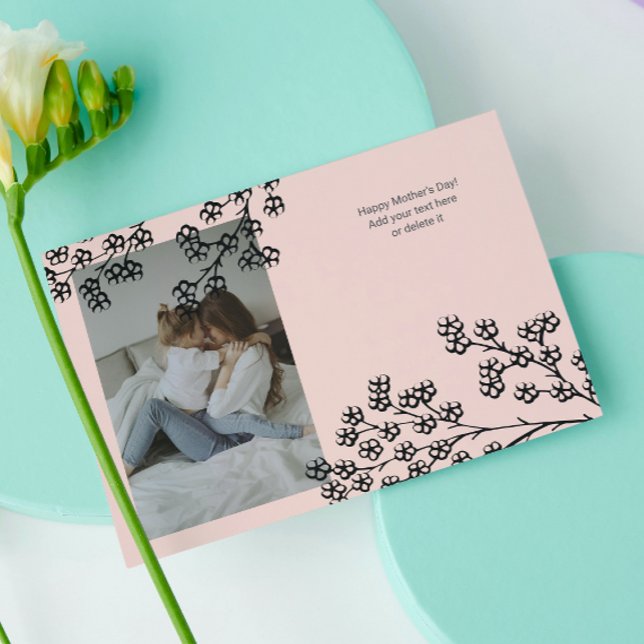 Best Mom Ever Pink Floral Mother's Day Foil Cards (Creator Uploaded)