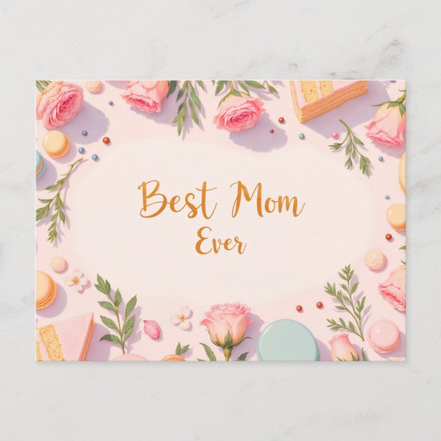 Best Mom Ever Postcard (Front)