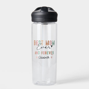 Best Mom Ever Retro Script Groovy Mother's day Water Bottle