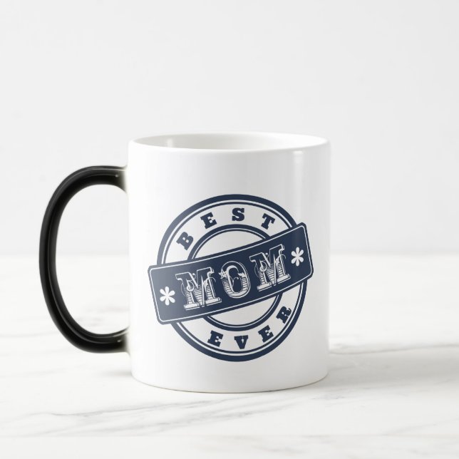Best Mom Ever Rubber Stamp Mug for Mother's Day (Left)