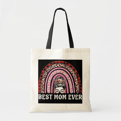 Best Mom Ever s Rainbow Leopard Happy Mothers Day Tote Bag