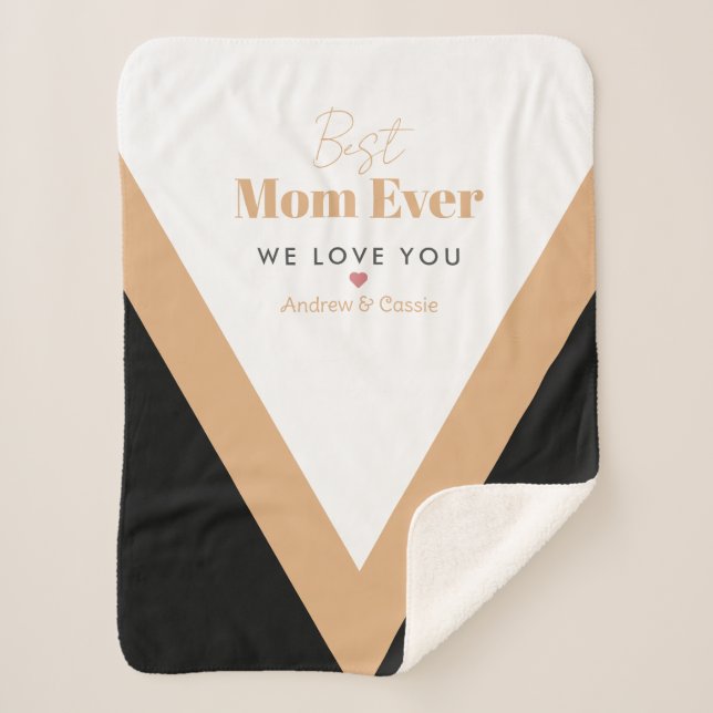 Best mom ever sherpa blanket (Front)