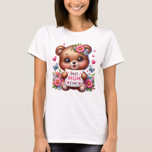 Best Mom Ever Shirt Mama Bear T-Shirt