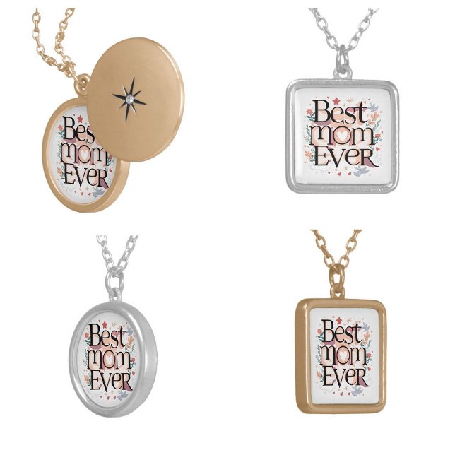 Best Mom Ever Silver Plated Necklace (best mom ever necklaces)