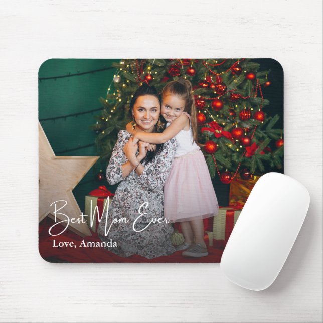 Best Mom Ever Simple Custom Photo Mouse Pad (With Mouse)