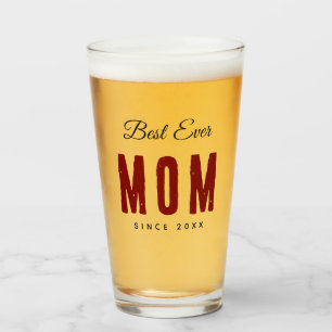 Best Mom Ever Simple Glass