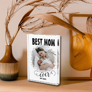 Best Mom Ever Simple Photo Block