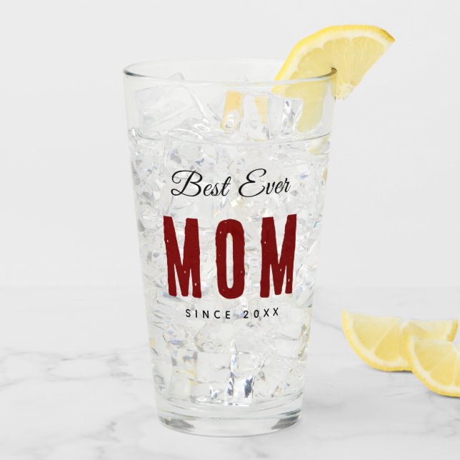 Best Mom Ever Since 20XX Modern Simple Preppy  Glass (Back Ice)
