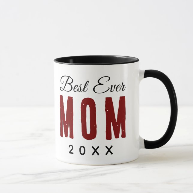Best Mom Ever Since 20XX Modern Simple Preppy  Mug (Right)