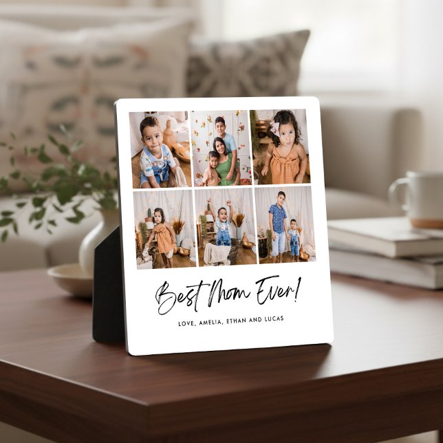 Best Mom Ever Six Photo Gift Plaque (Creator Uploaded)
