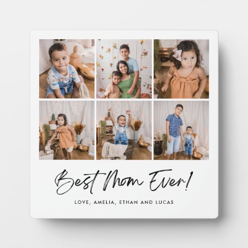 Best Mom Ever Six Photo Plaque