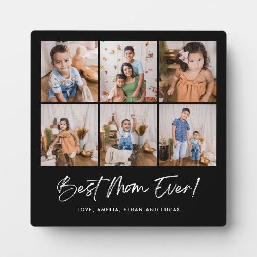 Best Mom Ever Six Photo Plaque