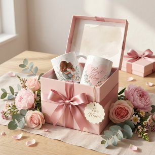 "Best Mom Ever" soft pastel aesthetic coffee  Color Morph Mug