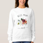 Best Mom Ever | Trendy Burgundy Boho Floral