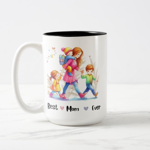 Best mom ever  Two_Tone coffee mug