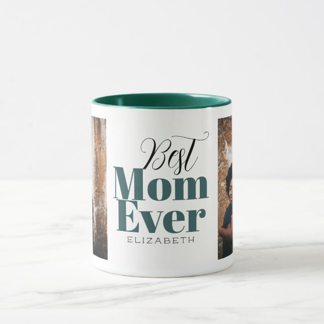 Best Mom Ever Typography Customized  Mug (Center)