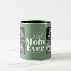 Best Mom Ever Typography Customized Two-Tone Coffee Mug