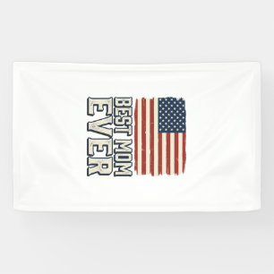Best Mom Ever Vintage American Flag Shirt Design_1 Banner