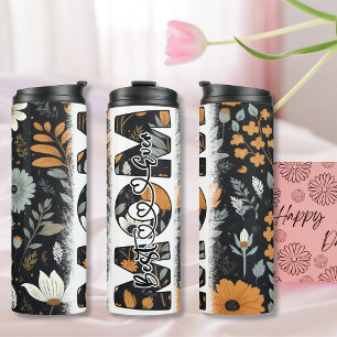 Best Mom Ever vintage flowers Thermal Tumbler