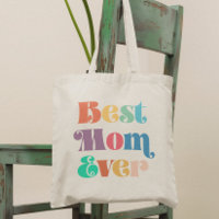 Best mom ever Vintage retro script Mother's day