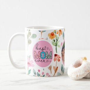 Best Mom Ever Wildflower Photo Mother's Day Mug