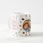 Best Mom Ever Wildflower Photo Mother's Day Mug (Front Left)