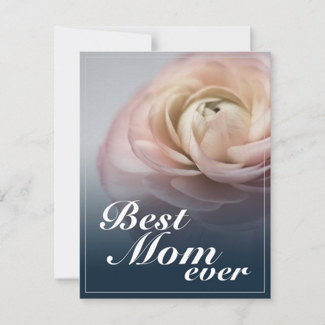 Best Mom Ever with Big Pink Rose (Front)