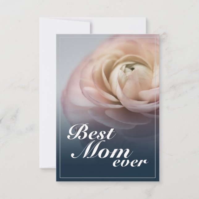 Best Mom Ever with Big Pink Rose (Front)