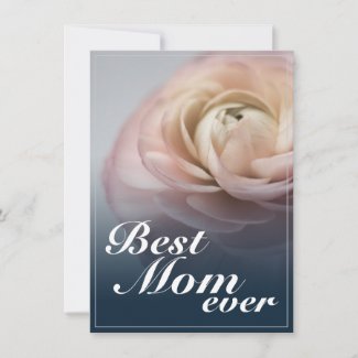 Best Mom Ever with Big Pink Rose